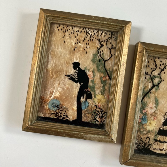 Vintage 1930s Flowercraft Milkweed Silhouette Mini Pictures - Picture 4 of 15